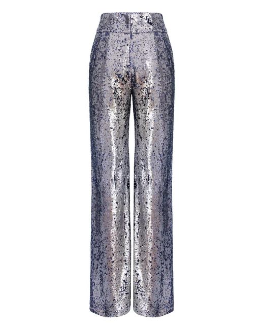 MITILIANE COUTURE Metallic Button-Sequin Trousers