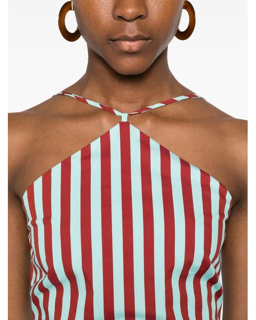 Simon Miller Red Tie-Detail Top