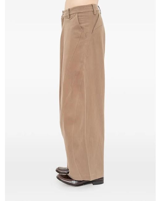 JOE CHIA Natural Cloudfold Trace Trousers for men