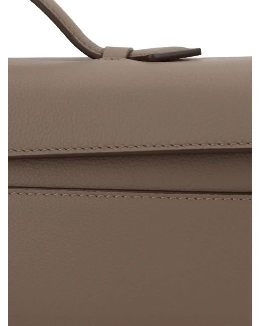 SAVETTE Brown Symmetry Clutch Bag