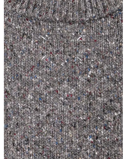 Maison Margiela Gray V-Neck Sweater for men