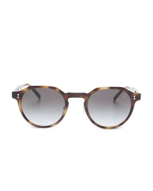 Dunhill Brown Round-Frame Sunglasses