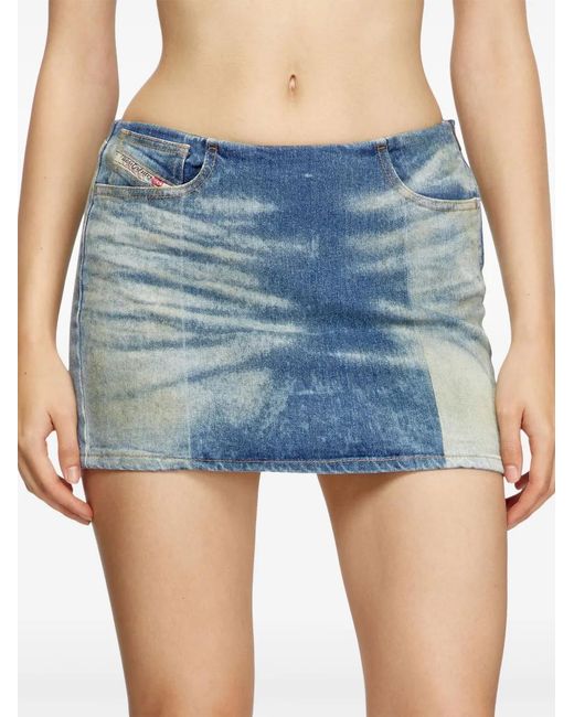 DIESEL Blue Mini Skirt By De-P