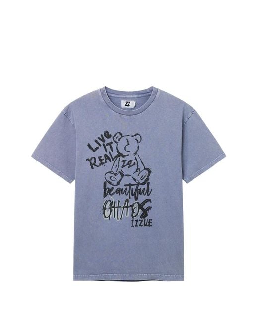Izzue Blue Graphic T-Shirt