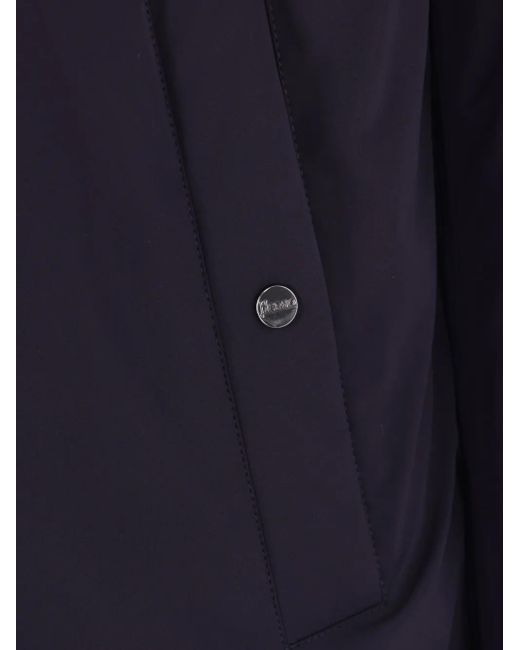 Hooded lightweight coat Herno de hombre de color Blue
