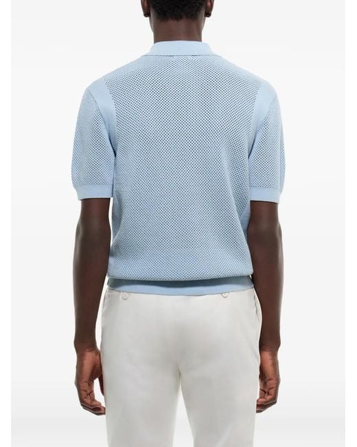 Fursac Blue Cotton T-Shirt for men