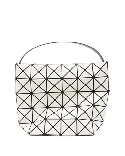 Issey Miyake Shopper Met Geometrisch Patroon in het White