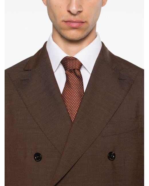 Boglioli Brown Double-breasted Suit for men