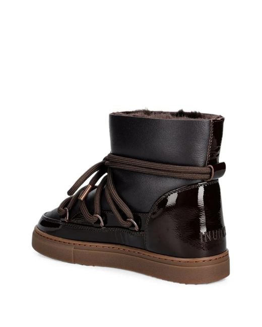 Inuikii Black Lace-Up Boots