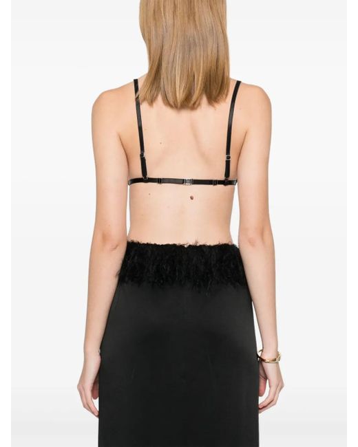Totême Black Satin Bralette