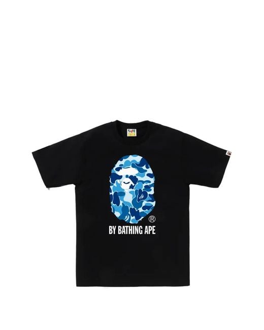 A Bathing Ape Black Camouflage-Print T-Shirt for men