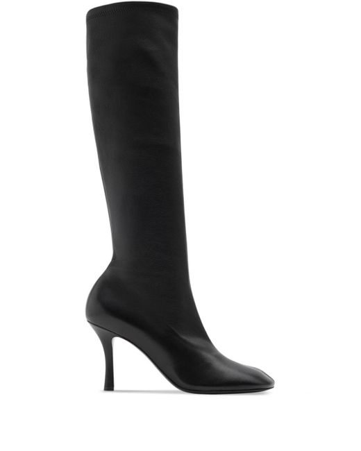 Burberry Black Baby Leather Knee-high Boots