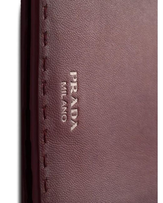 Prada Purple Antiqued Leather Wallet for men