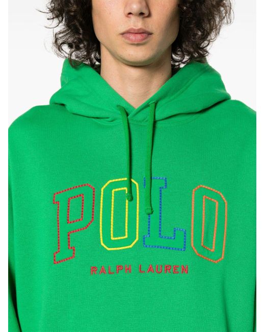 Polo Ralph Lauren Hoodie mit Logo-Stickerei in Green für Herren