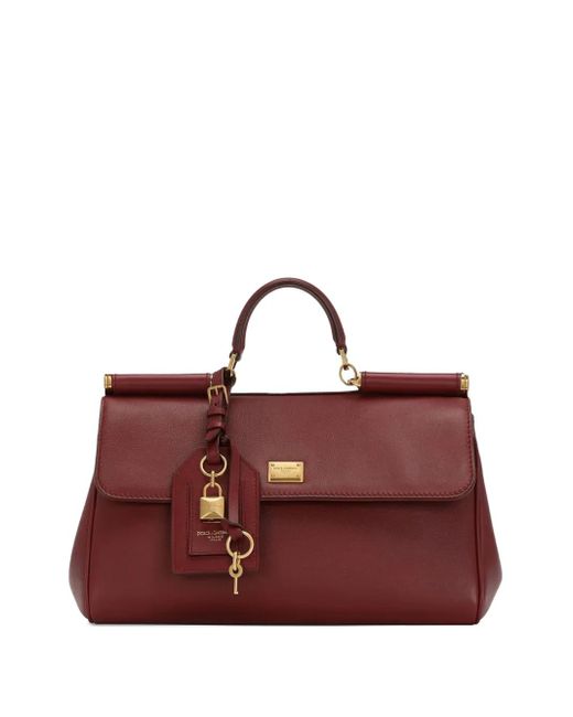 Sicily structured leather tote bag Dolce & Gabbana