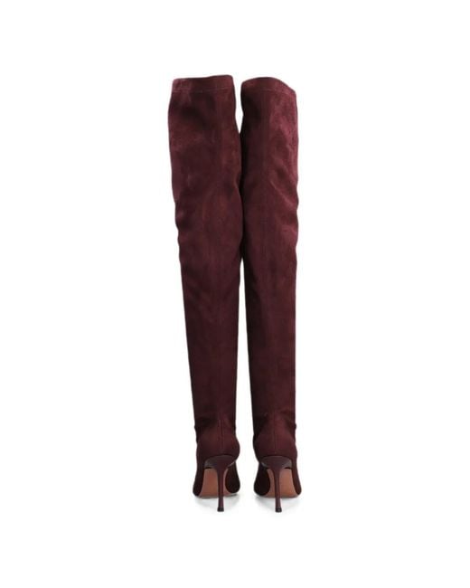 Castagna Red Pointed-Toe Marlene Boots