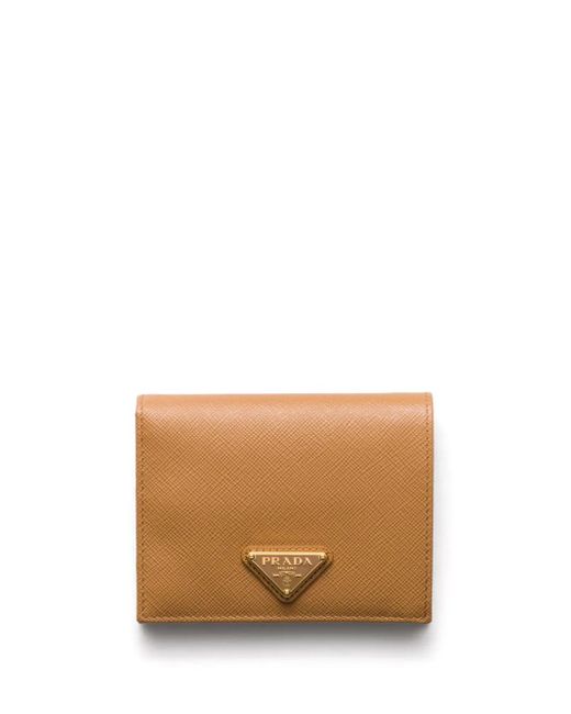 Cartera Con Logo Triangular Prada de color Natural