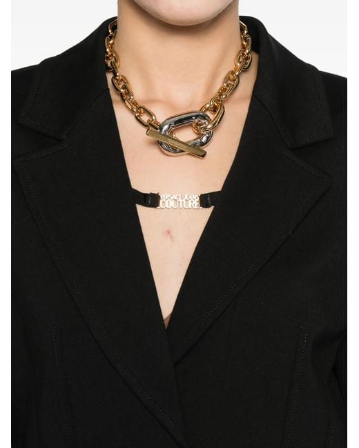 Versace Jeans Couture Black Zip Blazer