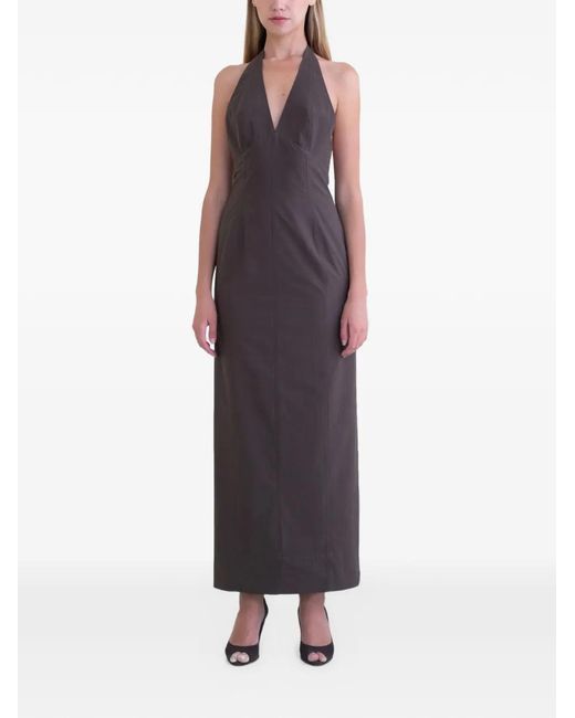 Belle Anna Purple Helia Maxi Dress