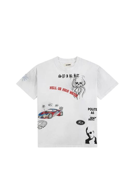 Alchemist White Skull T-Shirt for men