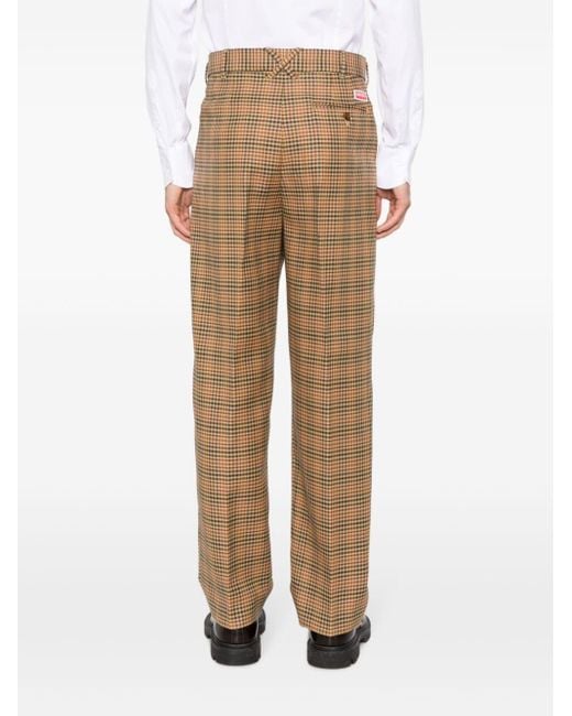Pantalon de costume plissé à carreaux KENZO pour homme en coloris Natural