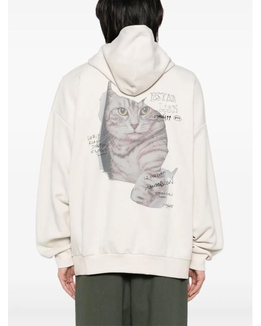 Izzue White Graphic Print Sweatshirt for men