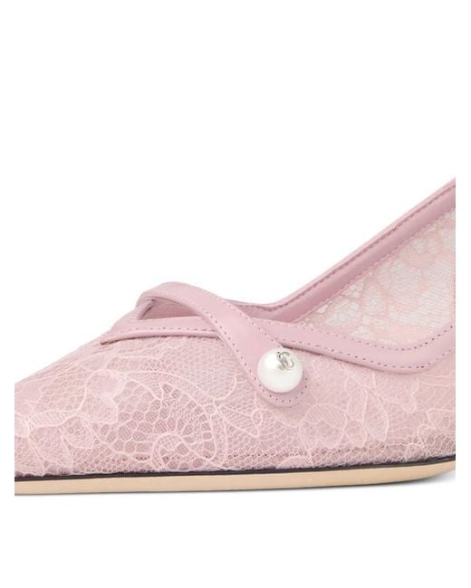 Jimmy Choo Pink Amita 45 Pumps