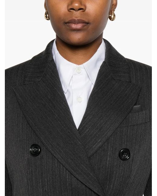 Liu Jo Blazer Met Dubbele Rij Knopen in het Black