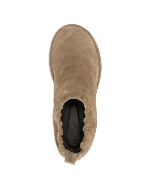 Studio Nicholson Natural Elastic-Back Suede Slippers for men