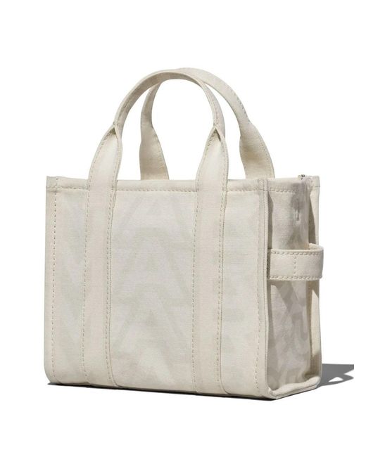 Marc Jacobs Natural The Outline Monogram Small Tote Bag