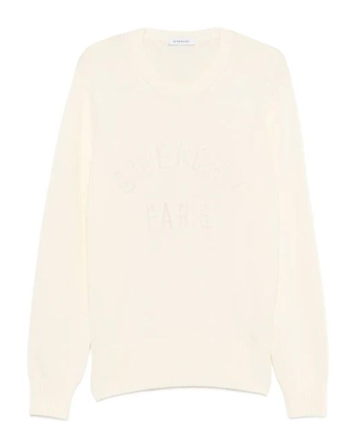 Givenchy Trui Met Geborduurd Logo in het Natural voor heren