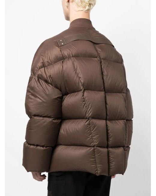Rick Owens Brown Flight Padded Jacket for men