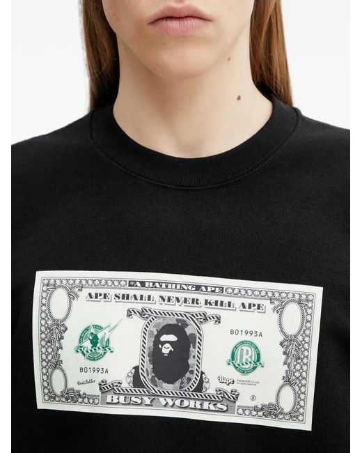 A Bathing Ape Black Sweat À Patch Logo for men