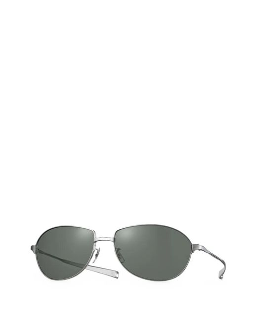 Eyevan 7285 Metallic Alps Pilot-Frame Sunglasses