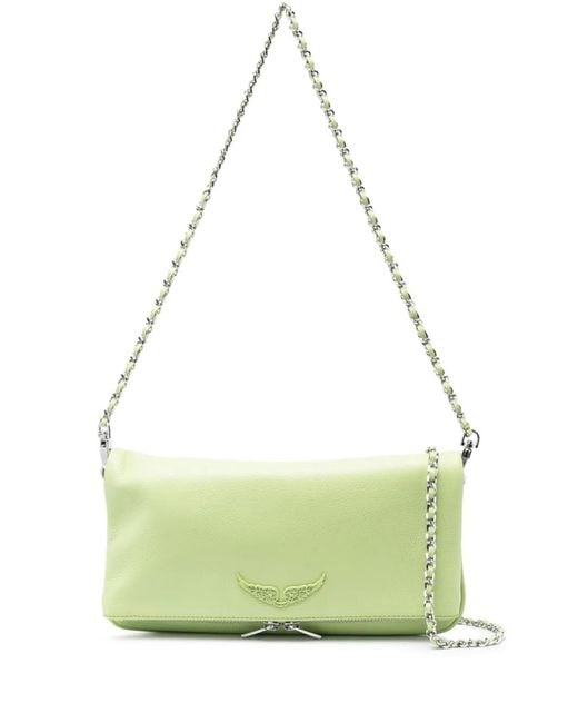 Zadig & Voltaire Green Rock Leather Crossbody Bag