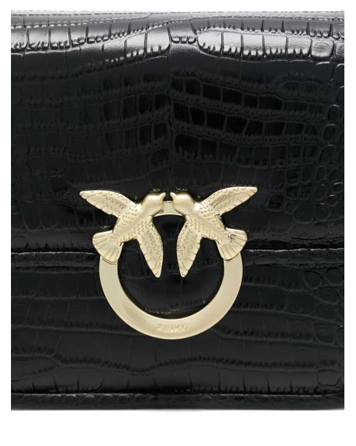 Pinko Black Leather Bags