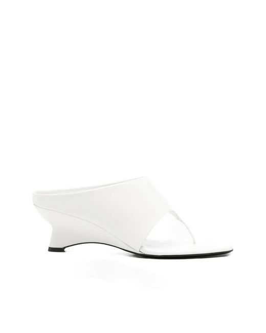 Khaite White Marlow Mule