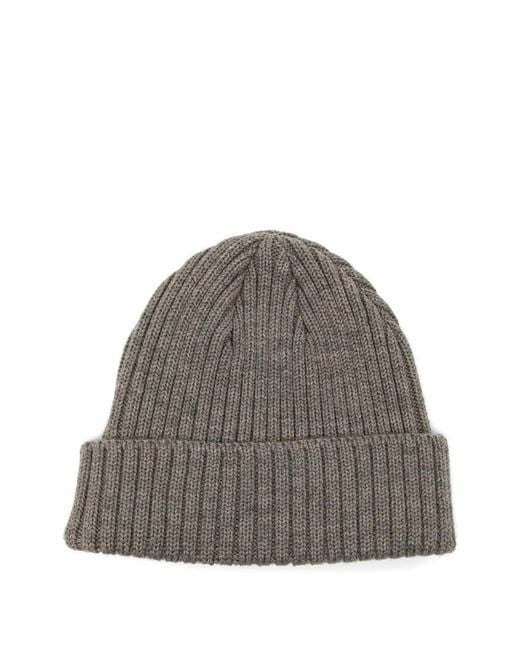 Undercover Gray Logo-Patch Beanie Hat