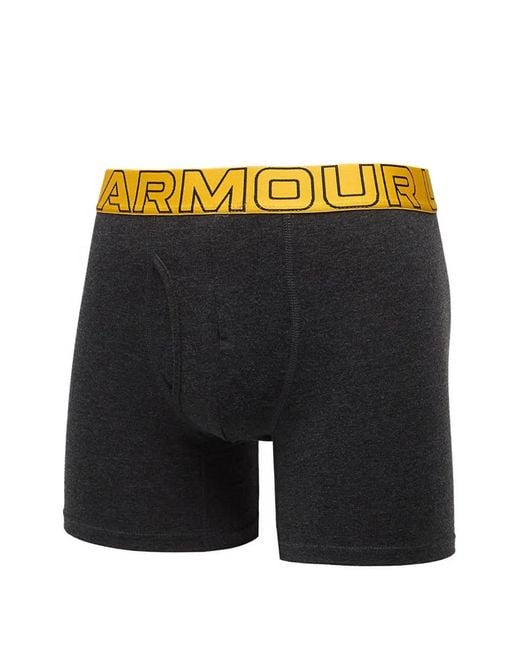Under Armour Solid Performance Slips (3Er-Set) in Black für Herren