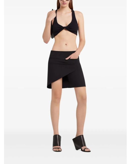 Courreges Black Twist Top