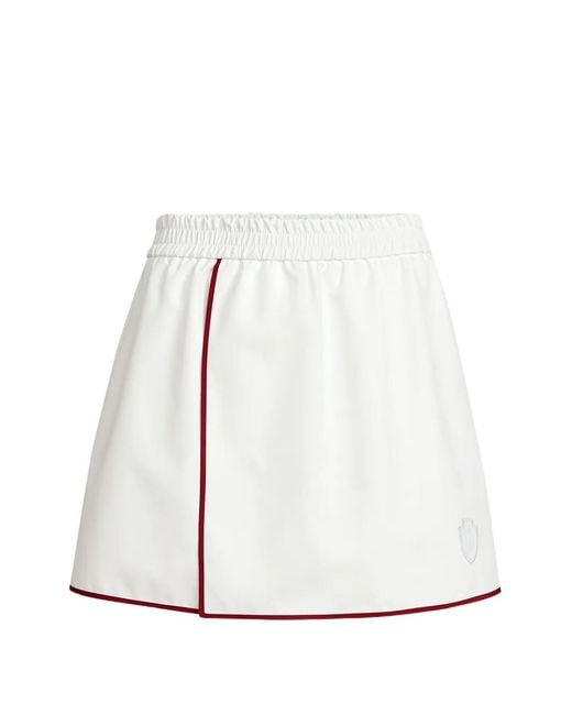 Brunello Cucinelli Mini-Rok Met Logo in het White