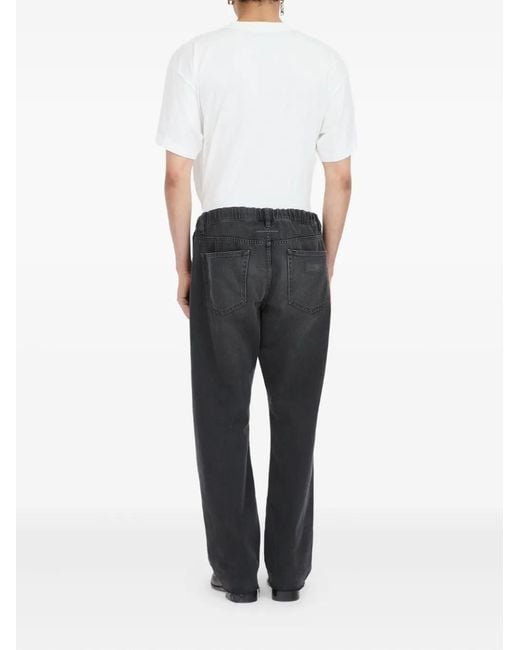 MM6 by Maison Margiela Black Distressed Jeans for men