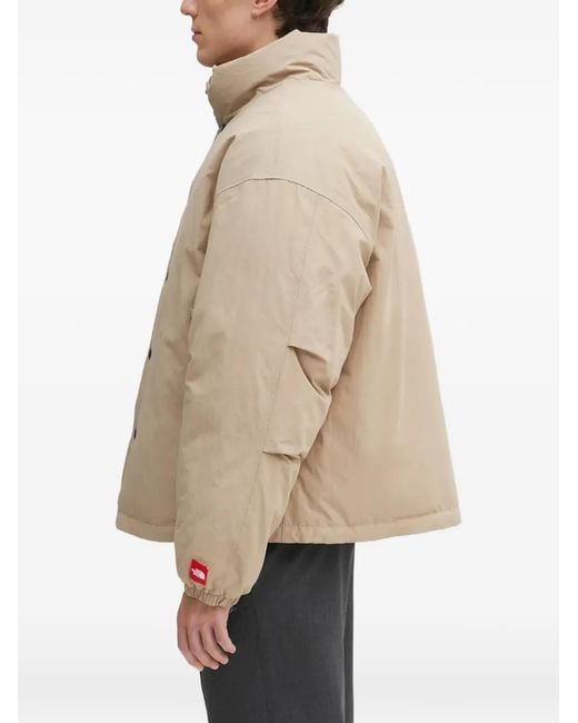 The North Face Natural Buttoned Funnel-Neck Jacket for men