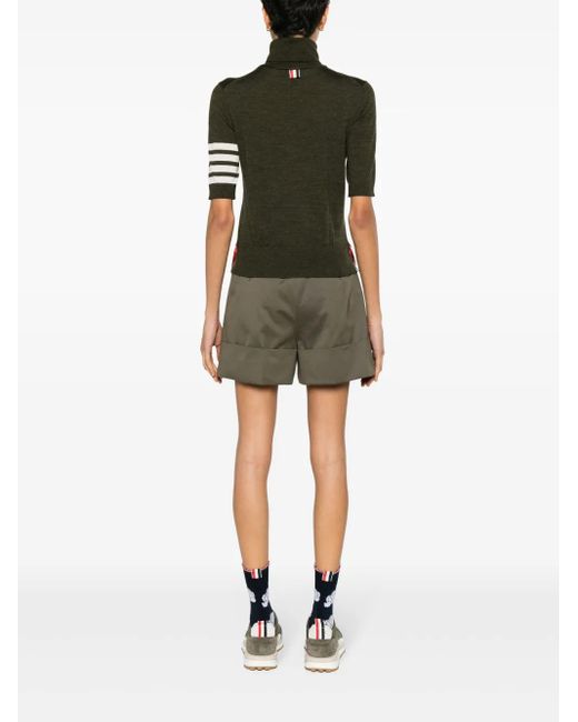 Thom Browne Green 4-Bar Knitwear