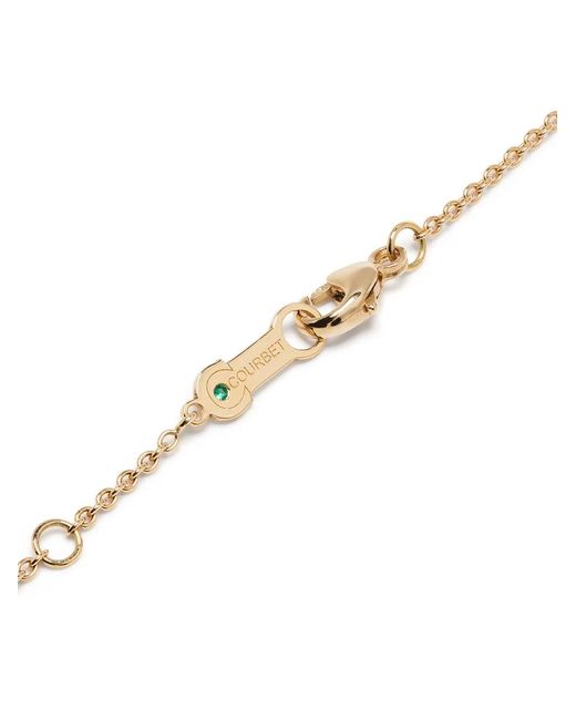 COURBET White 18Kt Recycled Celeste Laboratory-Grown Diamond Pavé Pendant Necklace