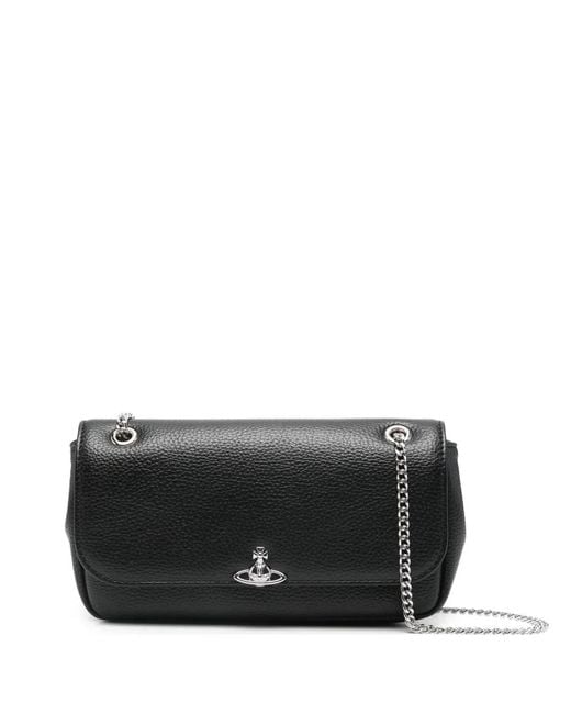 Vivienne Westwood Black Chain Orb Tote Bag