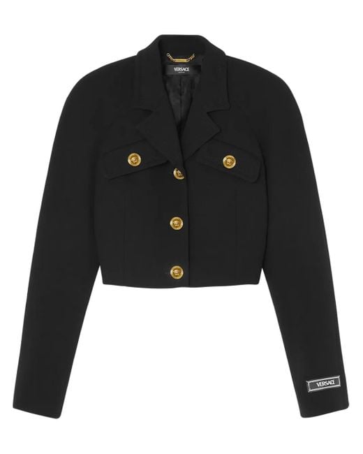 Versace Medusa Jack Met Knopen in het Black