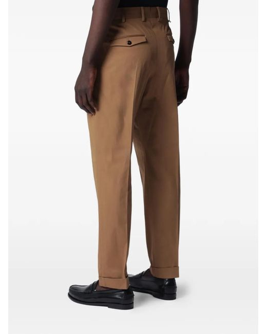 PT Torino Natural Pleated Trousers for men