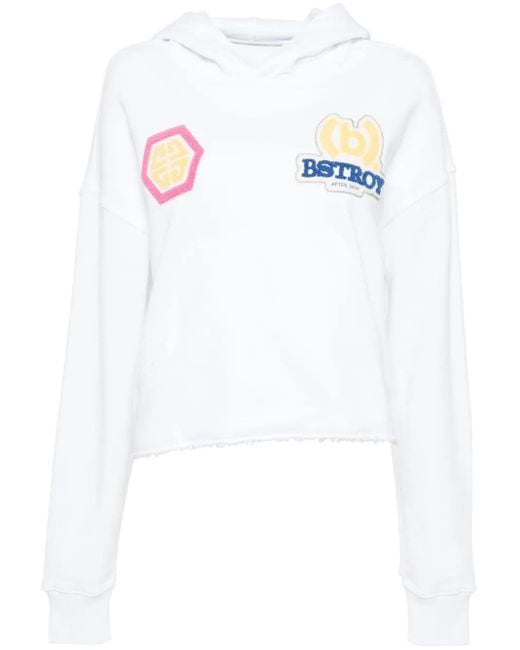 Givenchy White Appliqué Hoodies