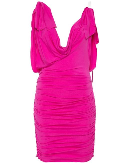 The Attico Pink Fuchsia Mini Dress